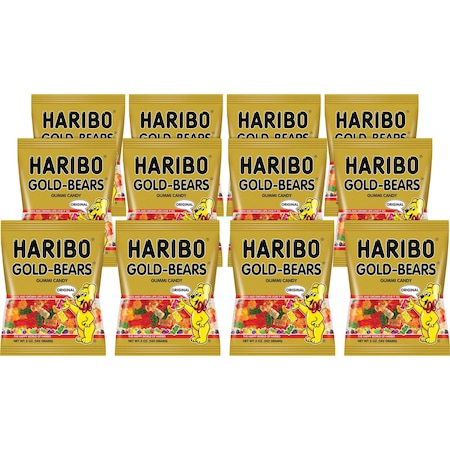Haribo CANDY, GUMMY, GOLDBEAR, 12CT HRB30220